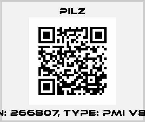 p/n: 266807, Type: PMI v807 Pilz