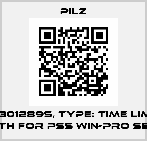 p/n: 301289S, Type: Time lim. Lic 2Mth for PSS WIN-PRO Serv Pilz