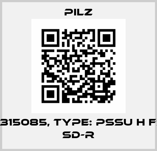 p/n: 315085, Type: PSSu H FS SN SD-R Pilz