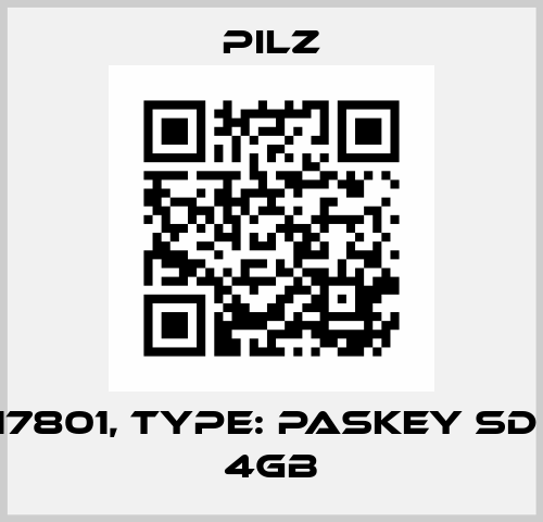 p/n: 317801, Type: PASkey SD Card 4GB Pilz