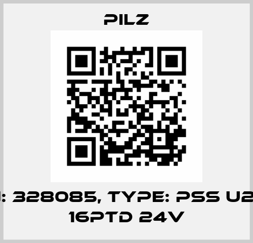 p/n: 328085, Type: PSS u2 ES 16PTD 24V Pilz