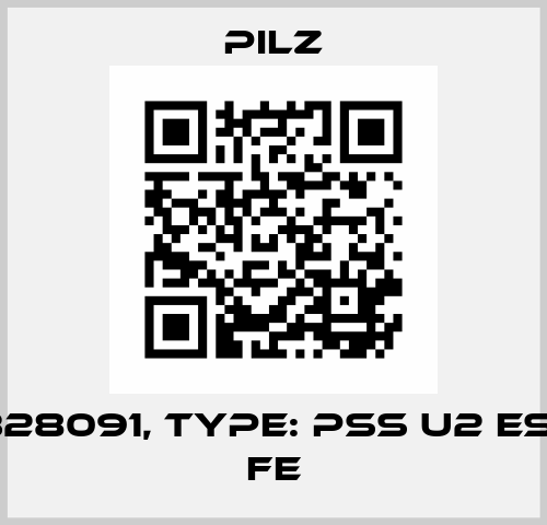 p/n: 328091, Type: PSS u2 ES 16PT FE Pilz