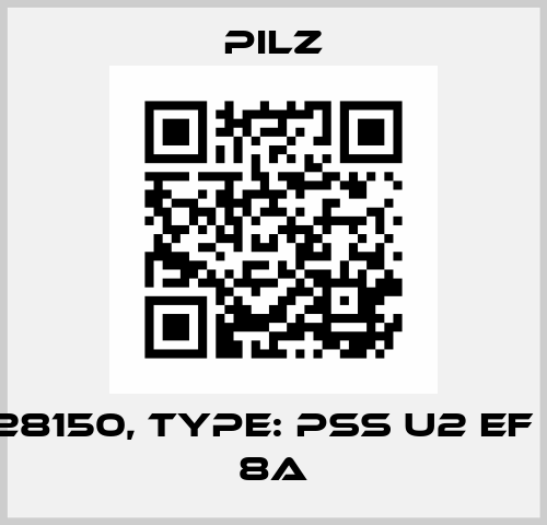 p/n: 328150, Type: PSS u2 EF 2DO R 8A Pilz