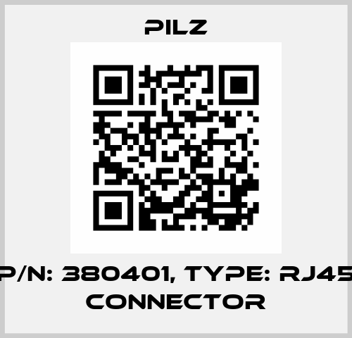 p/n: 380401, Type: RJ45 Connector Pilz