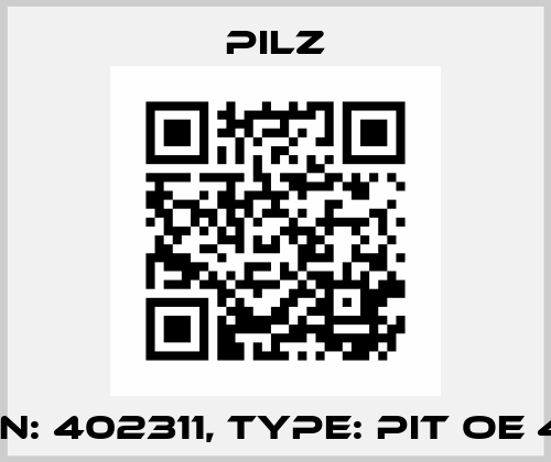 p/n: 402311, Type: PIT oe 4S Pilz