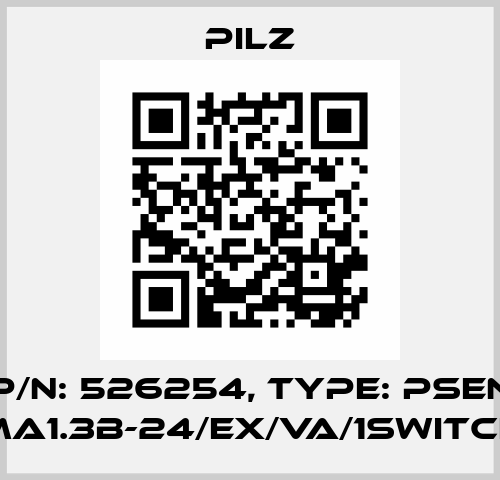p/n: 526254, Type: PSEN ma1.3b-24/EX/VA/1switch Pilz