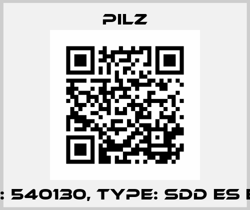p/n: 540130, Type: SDD ES ETH Pilz