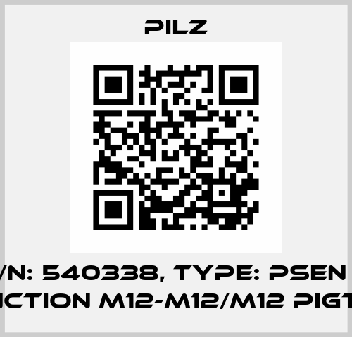 p/n: 540338, Type: PSEN Y junction M12-M12/M12 PIGTAIL Pilz