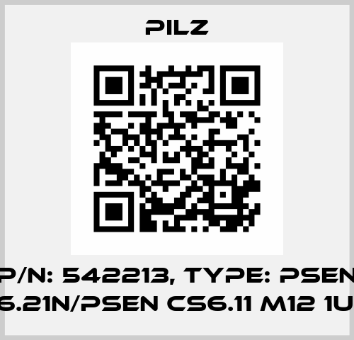 p/n: 542213, Type: PSEN cs6.21n/PSEN cs6.11 M12 1UNIT Pilz