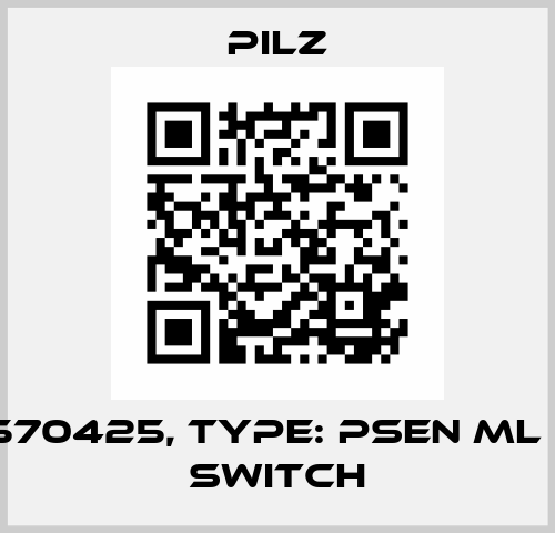 p/n: 570425, Type: PSEN ml ba 1.1 switch Pilz
