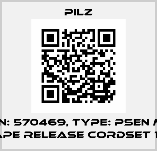 p/n: 570469, Type: PSEN ml escape release cordset 1,25m Pilz