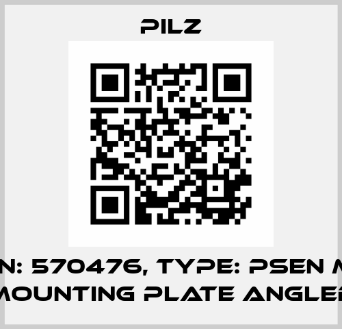 p/n: 570476, Type: PSEN ml mounting plate angled Pilz