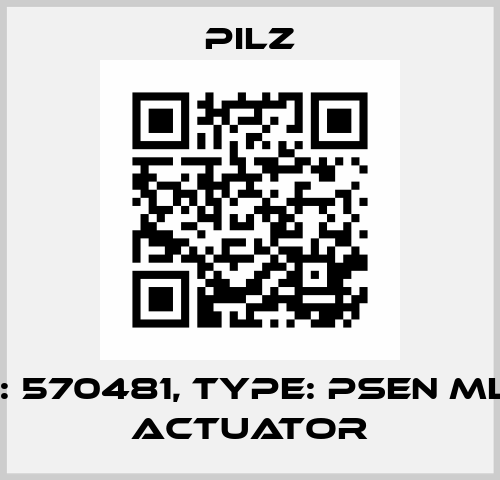 p/n: 570481, Type: PSEN ml 2.1 actuator Pilz