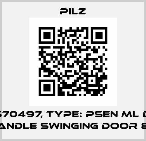 p/n: 570497, Type: PSEN ml door handle swinging door 80 Pilz