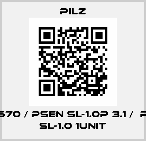 570670 / PSEN sl-1.0p 3.1 /  PSEN sl-1.0 1unit Pilz