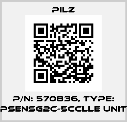 p/n: 570836, Type: PSENsg2c-5CCLLE unit Pilz