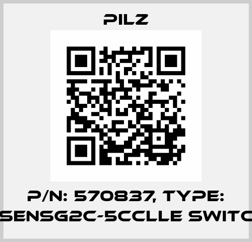 p/n: 570837, Type: PSENsg2c-5CCLLE switch Pilz