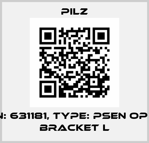 p/n: 631181, Type: PSEN op SL Bracket L Pilz