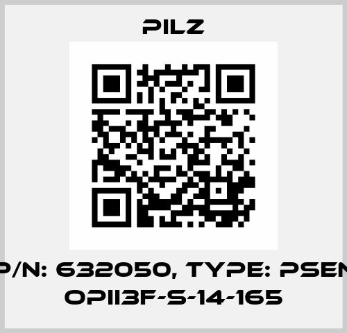 p/n: 632050, Type: PSEN opII3F-s-14-165 Pilz