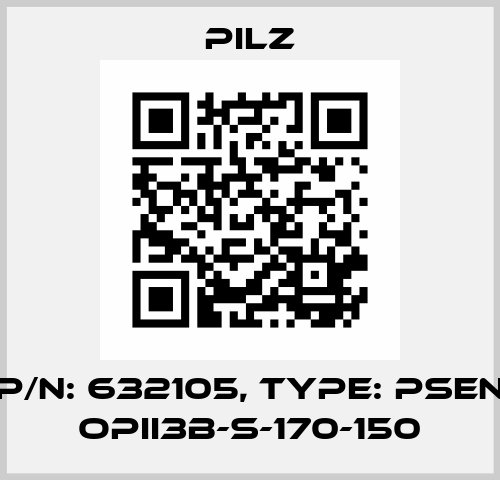 p/n: 632105, Type: PSEN opII3B-s-170-150 Pilz
