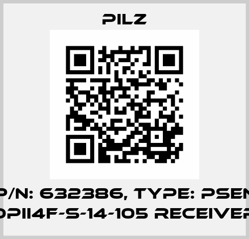 p/n: 632386, Type: PSEN opII4F-s-14-105 receiver Pilz