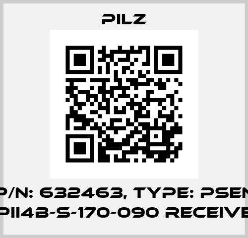 p/n: 632463, Type: PSEN opII4B-s-170-090 receiver Pilz