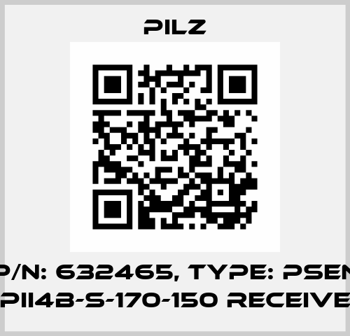 p/n: 632465, Type: PSEN opII4B-s-170-150 receiver Pilz