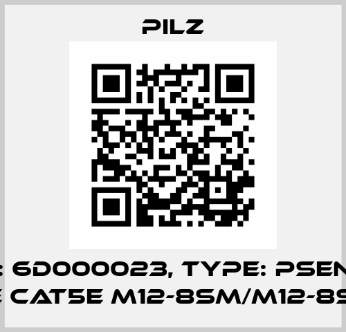 p/n: 6D000023, Type: PSEN sc cable CAT5e M12-8sm/M12-8sm, 3m Pilz