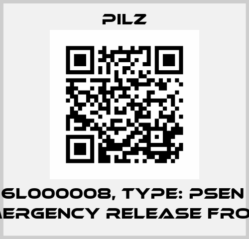 p/n: 6L000008, Type: PSEN me5 emergency release front Pilz