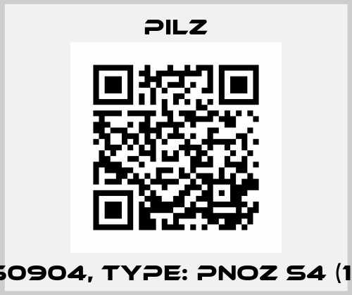 p/n: 750904, Type: PNOZ s4 (10pcs.) Pilz