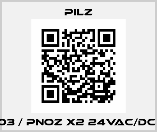 774303 / PNOZ X2 24VAC/DC 2n/o Pilz