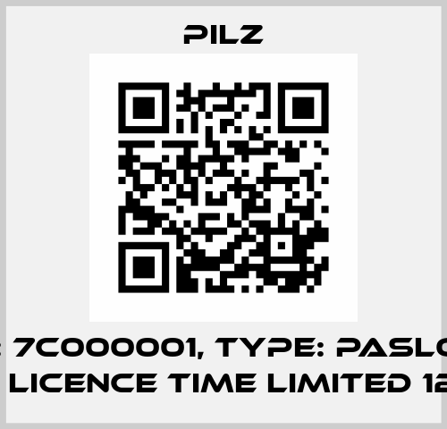 p/n: 7C000001, Type: PASloto User Licence Time limited 12 mth Pilz
