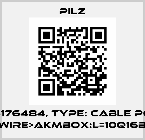p/n: 8176484, Type: Cable Power DD4wire>AKMbox:L=10Q16BrSK Pilz