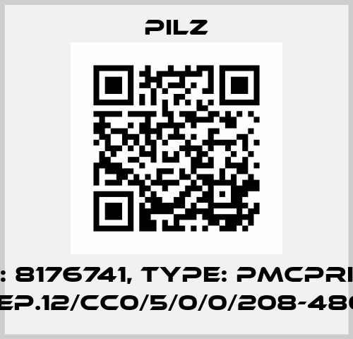 p/n: 8176741, Type: PMCprimo DriveP.12/CC0/5/0/0/208-480VAC Pilz