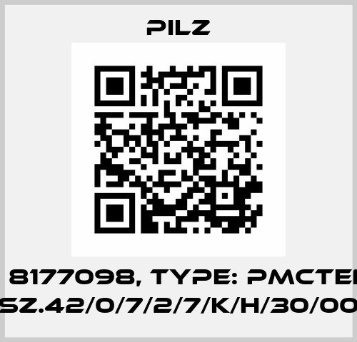 p/n: 8177098, Type: PMCtendo SZ.42/0/7/2/7/K/H/30/00 Pilz