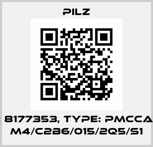p/n: 8177353, Type: PMCcable M4/C2B6/015/2Q5/S1 Pilz
