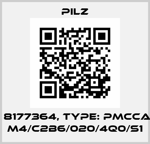 p/n: 8177364, Type: PMCcable M4/C2B6/020/4Q0/S1 Pilz