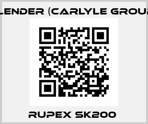 RUPEX SK200  Flender (Carlyle Group)