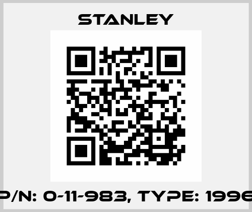 P/N: 0-11-983, Type: 1996 Stanley