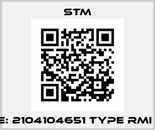 Code: 2104104651 Type RMI 63 S Stm
