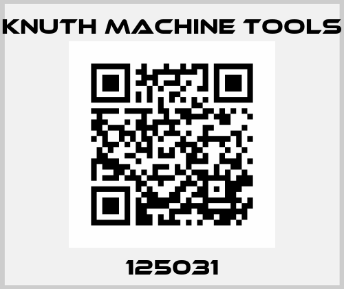 125031 Knuth Machine Tools