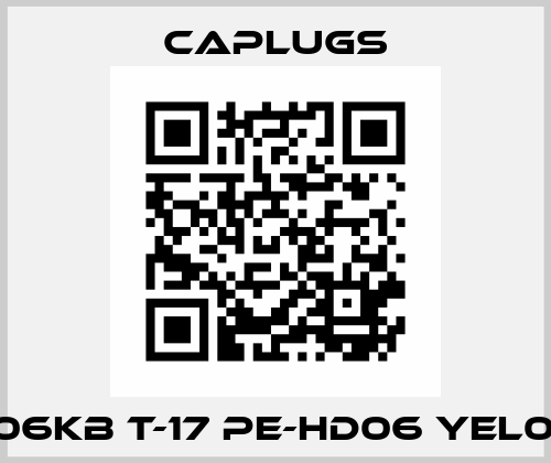 041906KB T-17 PE-HD06 YEL002 17 CAPLUGS
