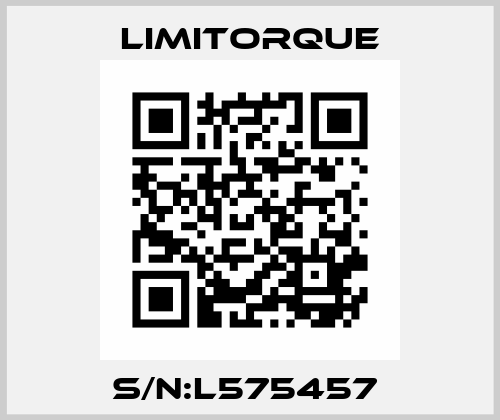 S/N:L575457  Limitorque