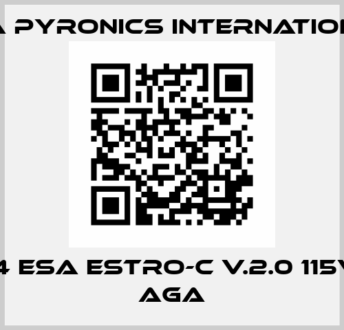 24834 ESA ESTRO-C V.2.0 115V CSA AGA ESA Pyronics International