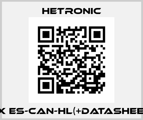 RX ES-CAN-HL(+datasheet) Hetronic