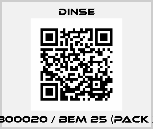 122300020 / BEM 25 (pack x10) Dinse