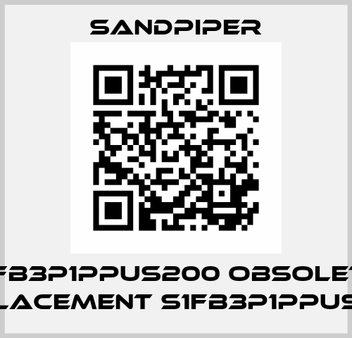 S1FB3P1PPUS200 obsolete, replacement S1FB3P1PPUS000 Sandpiper