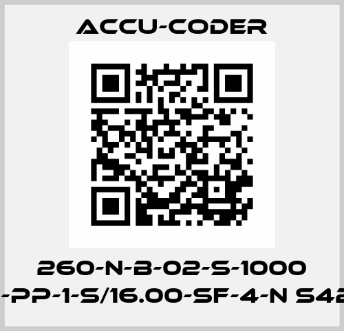 260-N-B-02-S-1000 -Q-PP-1-S/16.00-SF-4-N S429 ACCU-CODER