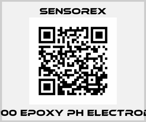 S200 EPOXY PH ELECTRODE  Sensorex