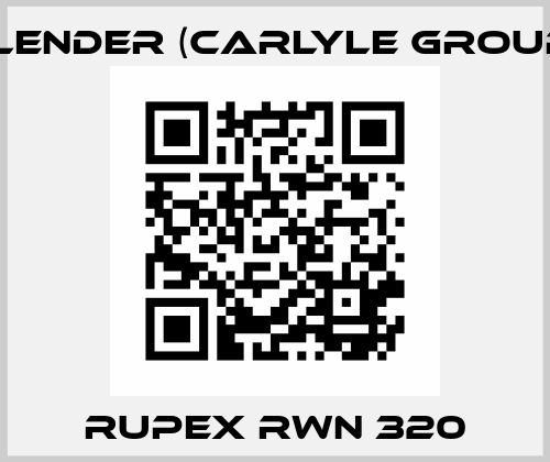 RUPEX RWN 320 Flender (Carlyle Group)